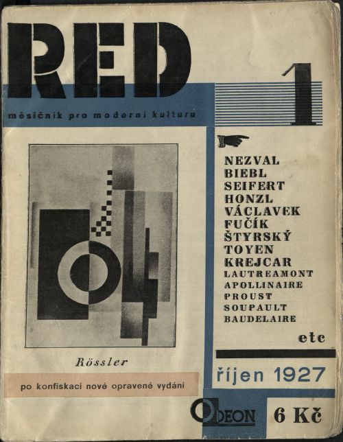 netlex:  First issue of   ReD (Revue Devětsilu) designed by Karel Teige, published in Prague (1927) 