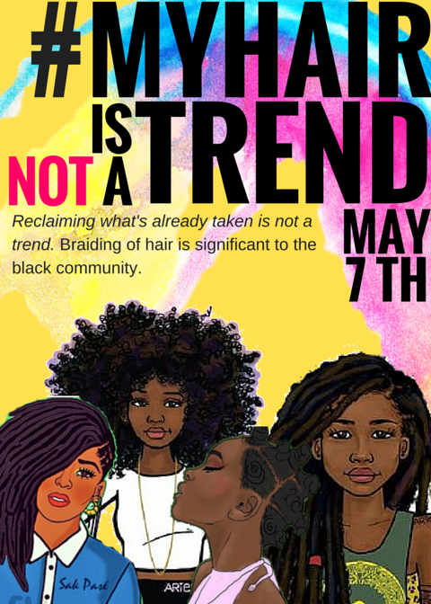 MY HAIR IS NOT A TREND IS MAY 7TH PASS IT ON! 