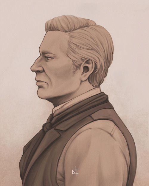 adding hosea to my rdr2 portrait series !!  ( arthur / john / dutch )instagram  /  tw