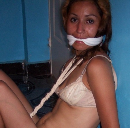 Latino hotties bound and gagged. gorgeous ladies