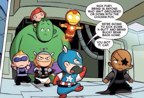 insanitics:baby avengers most adorable comic in the world