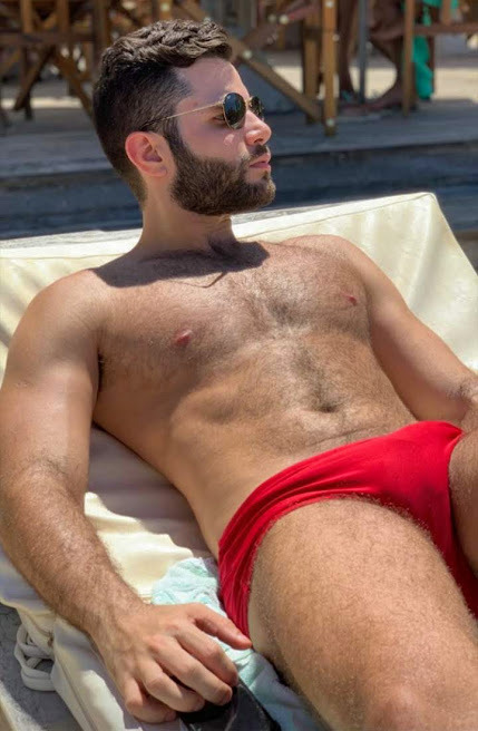 fur+speedo+beard+