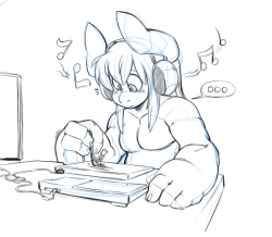 behemuffin:Muffin draws a thing, tablet takes