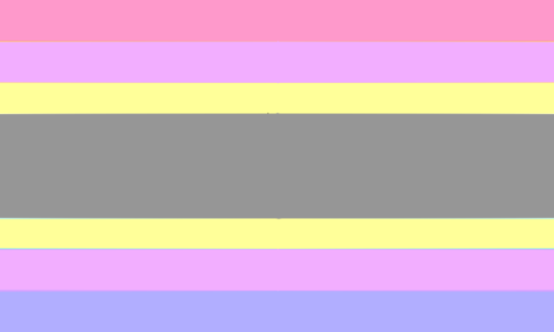 gender-jargon: beyond-mogai-pride-flags:Hi! I made this flag for people who don’t care what ge