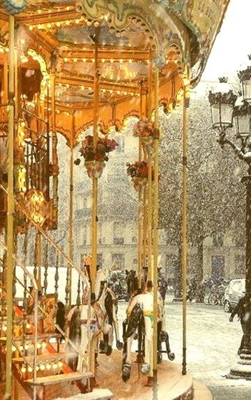 Snow Carousel, Paris, France