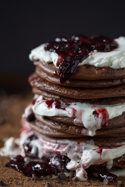 Black Forest Pancakes | Nutmeg Nanny