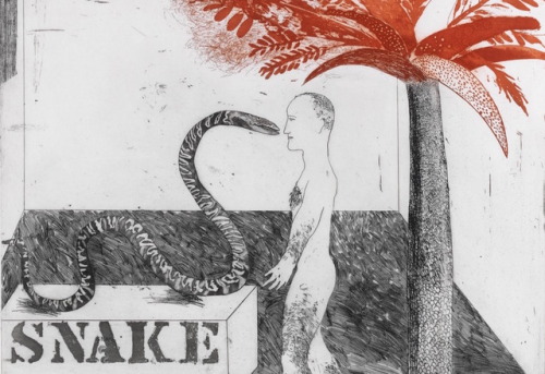 David Hockney (British, b. 1937, Bradford, Yorkshire, England) - 1: Snake, Etching  2:A Rake’s Progr