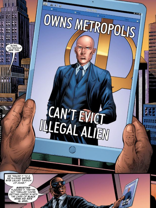 starsapphire:jewsinventedcomics:I can’t believe lex luthor got memed on……….I’M FUCKING SCREAMI