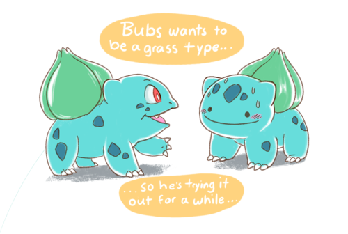 palaciospage:  So I have a new Pokemon plushie. It’s a bulbasaur but not a bulbasaur, it has a ditto face on it. I love it, so I gave it a small story. 