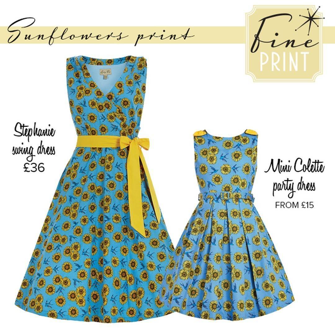 lindy bop sunflower dress