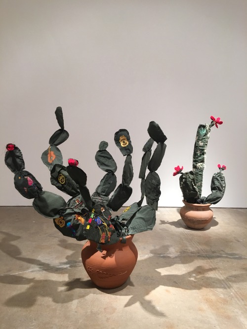 Immigrants embroider their stories on incredible cacti sculptures, made from decommissioned border-c