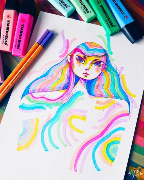 I had too much fun here! I challenged myself to use only highlighters from @stabiloau to create an i