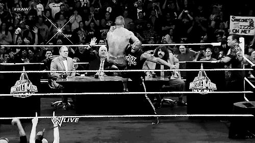 tate-duncan-wilson:  WWE Raw - "prelude to Rock vs Cena II"  Cena heel