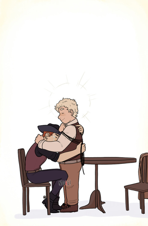 nadhie:this is 100% inspired by this wonderful fanart by @ohciq mished mashed with this tweet i