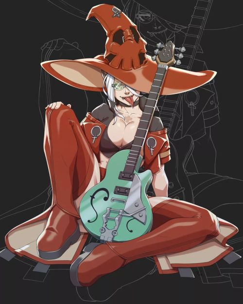 Commission illustrationAn OC in a cosplay of I-No from Guilty Gear. . . . . . #illustration #fan