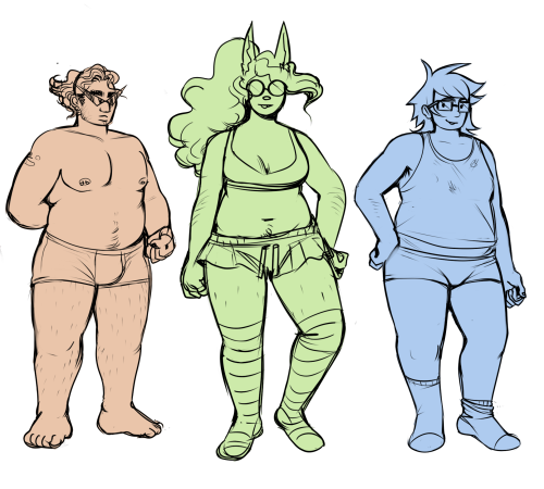 ddeeric:  draws a bunch of character in varying states of undress