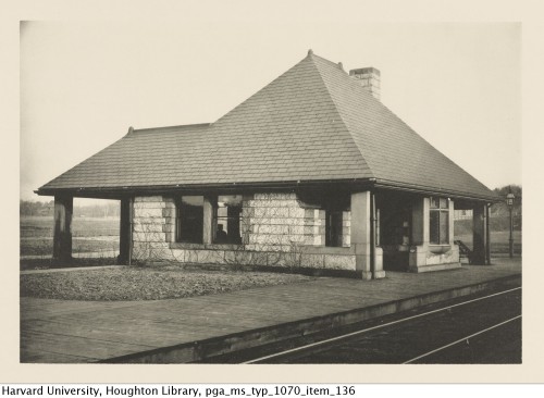 Richardson, H. H. (Henry Hobson), 1838-1886, architect. Photographs of stations for the Boston and A