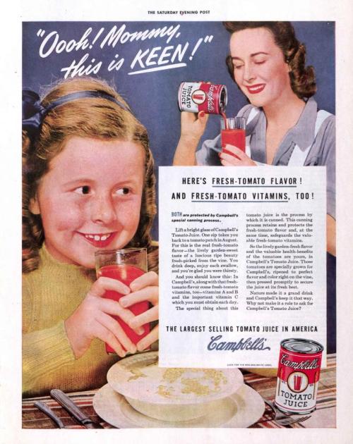 Campbell&rsquo;s Tomato Juice, 1943