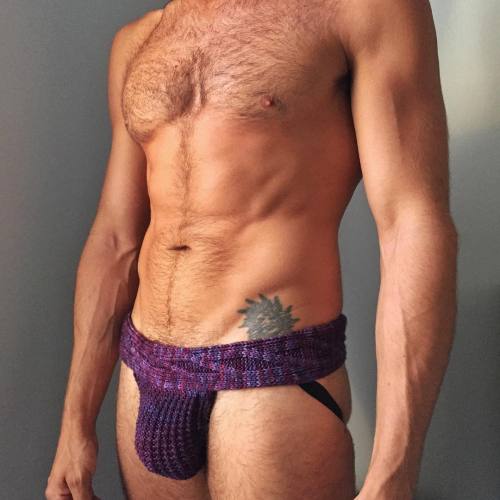 knittygrittynyc: What’s the point of a jockstrap if you can’t see it worn?! Another shot