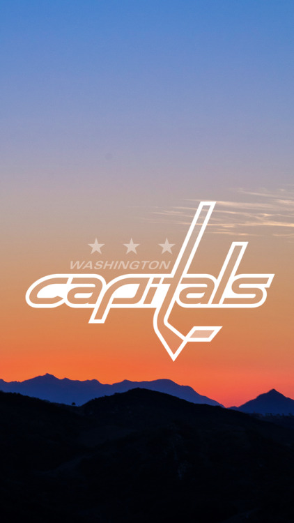 washington capitals logo ft. sunset for @ihaveamillonfandoms