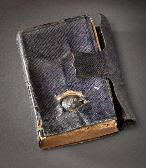 warhistoryonline: A soldier during the Civil War had his life saved by the Bible in his pocket. He w