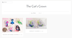 I opened up a store !!! You can purchase the charms there for easier checkout, I will edit the charm post to reflect this.  http://catscrown.tictail.com/