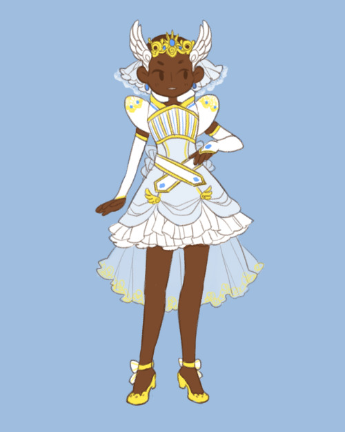 equesbelli:since i have lost control of my life and all here’s more magical girl au merrill is weari