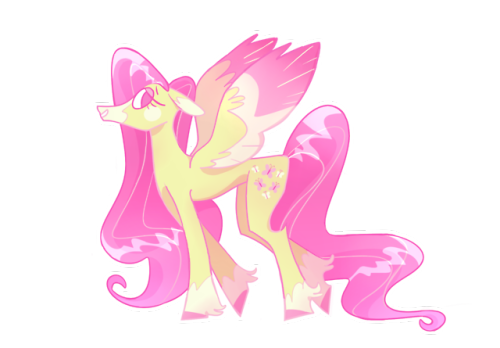 shiningcadance: nb lesbian fluttershy !!! worked rly well w her colour scheme and is also my favouri