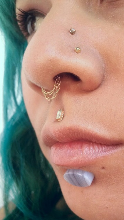 piercingbymonique: My BVLA set is almost complete. Labret by The Stone Demuhn