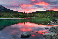 Landscapelifescape:  Pyramid Lake, Jasper, Canada  (By Ania.photography) 