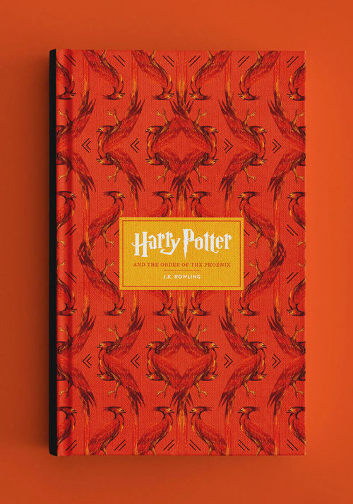 raxenne:  Happy birthday, Harry Potter!To celebrate Harry’s birthday (and my undying love for the series), I made my own covers! I created patterns (Thanks for the inspiration Scandinavia!) using a significant object from each book. I used those in