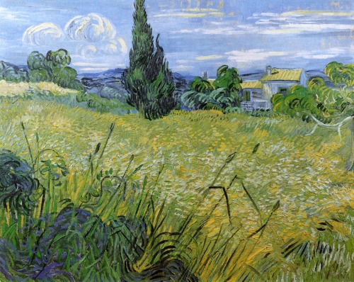 Vincent van Gogh (Zundert 1853 - Auvers-sur-Oise 1890); Green Wheat Field with Cypress, 1889; oil on canvas, 92.5 x 73.5 cm; Narodni Galerie, Prague