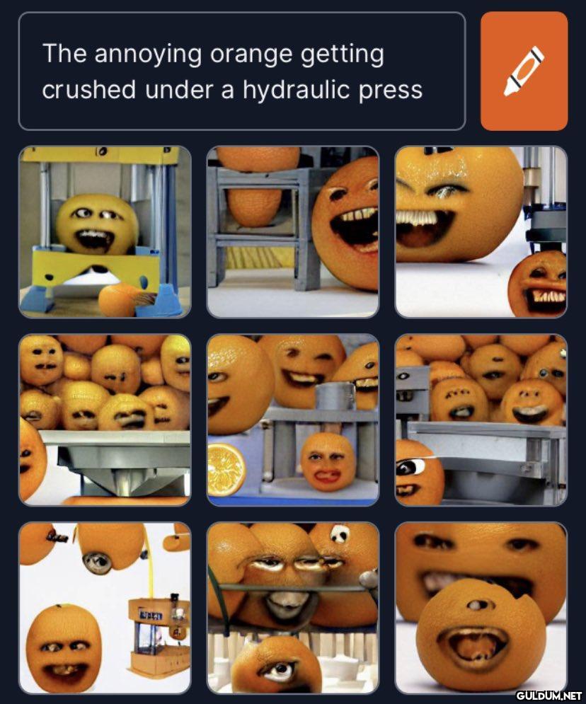 The annoying orange...