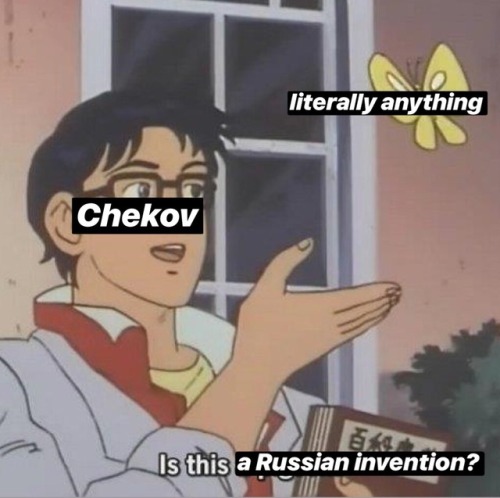 spocksnosecontour: i love chekov but he is a little ridiculous