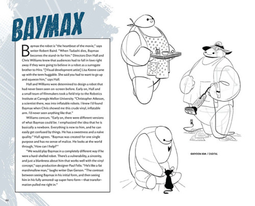 Character designs from The Art of Big Hero 6 