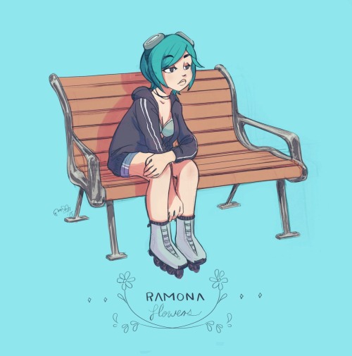 sugarskullbarb: Ramona Flores // First 2015’s colored sketch