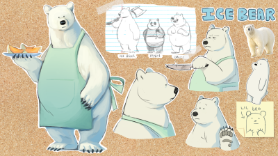 ursidanger:“Redesigned” Ice Bear for a digital painting assignment ❄️