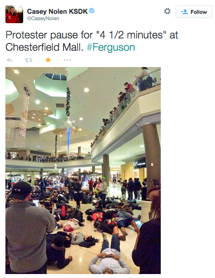 socialjusticekoolaid:  ICYMI in Ferguson (11/29/14): Protesters across the US #BlackOut Black Friday. If we don’t get it, shut it down. #staywoke #farfromover 