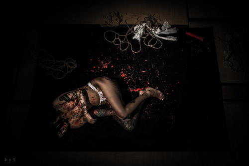Me tying and torturing @kitiza-perchePhotos : D-B-SSession 3/3