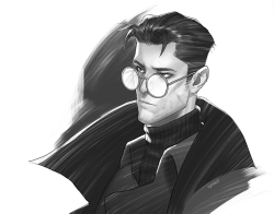 vyxon7:  Some unmasked SpiderNoir sketches because I love him so much