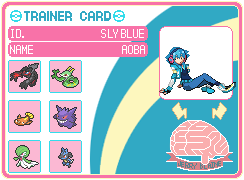 cheesu:  (click for better quality) i’m finally finished! i used the in-game trainer sprites and the dmmd official iphone cases as a base for the trainer sprites and card backgrounds, so not much is drawn from scratch. i used pokemon platinum’s trainer