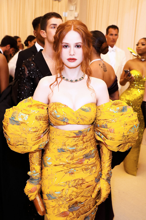 atomicwinter:MADELAINE PETSCHattends the 2022 Met Gala at the Metropolitan Museum of Art (May 2)