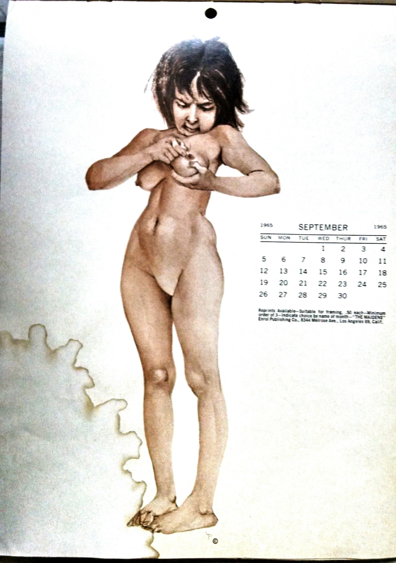 Miss September from: &ldquo;The Maidens 1965 Calendar: A portfolio of selected