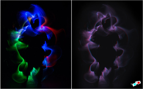 Porn light painting tests, in 2D and 3D back us photos