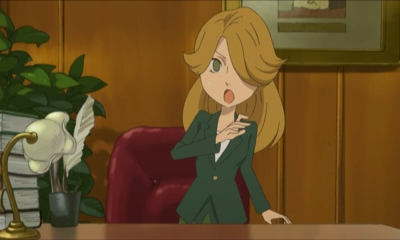 Professor Layton Screencaps — The Seven Dragons / Mayor Pipper Lowonida