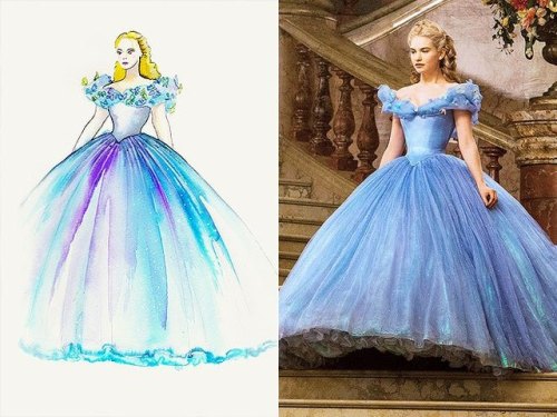 scurviesdisneyblog:Sandy Powell’s beautiful costume designs for Cinderella ₍₂₀₁₅₎