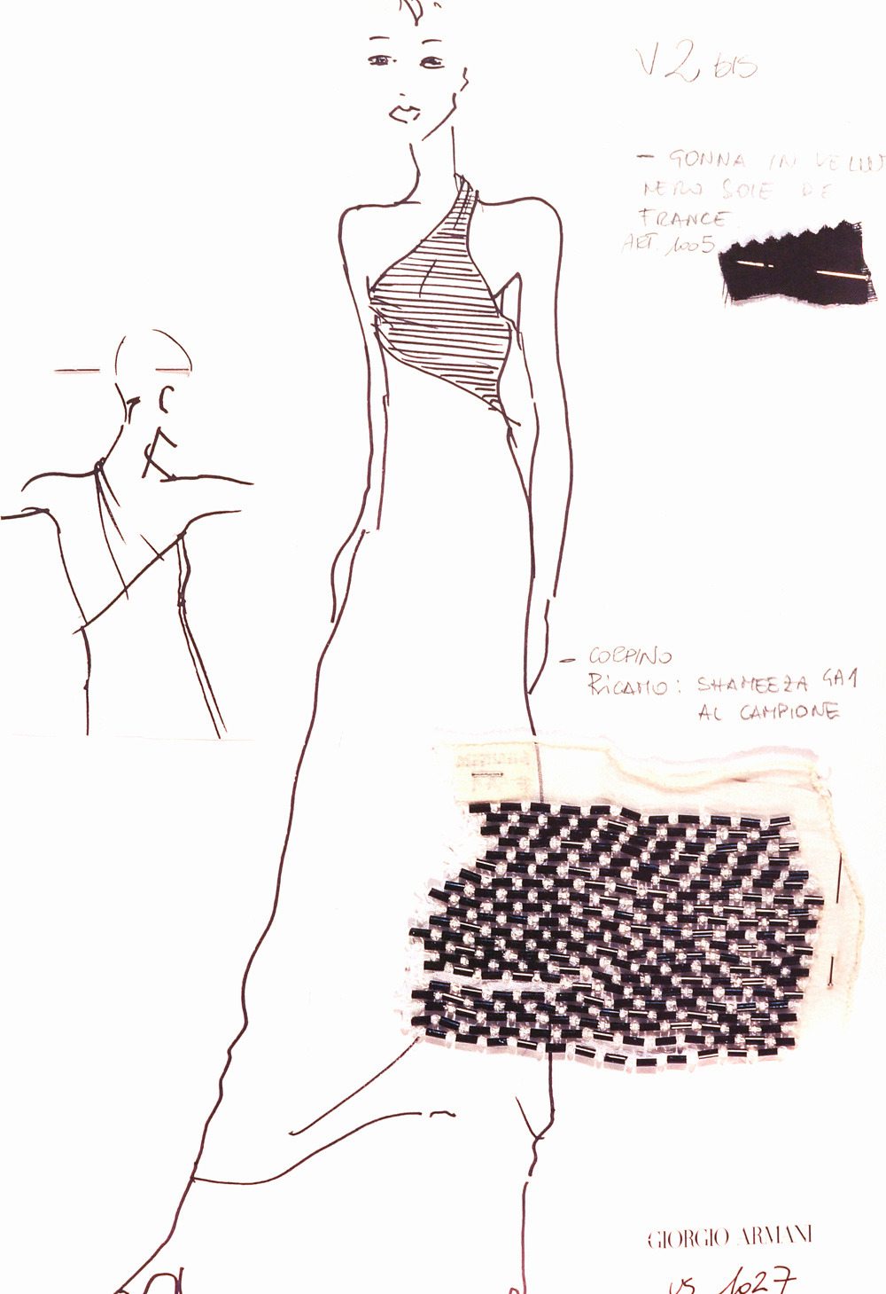 Fashionary Hand - A Fashion Illustration Blog — Giorgio Armani Design  sketches Italian executive...