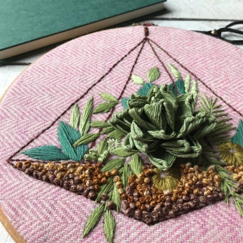 sosuperawesome:Botanical Embroidery, by Helen Wilde on EtsySee our ‘embroidery’ tag