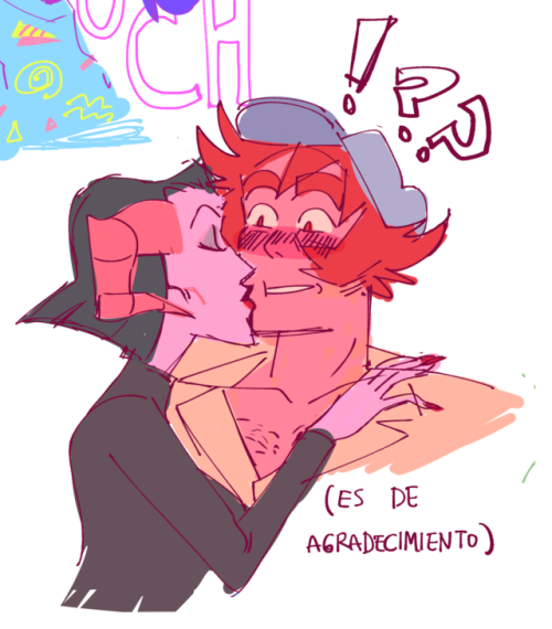 BESITOS with @reinapepiada s ocs and mine 