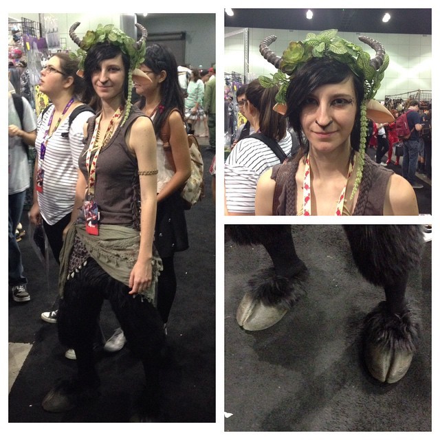 Cindyrella Cosplay on Tumblr: Saw this cute faun girl and I had to stop her  for pics! She also got her hooves from the same place I got mine :D #faun  #girl...